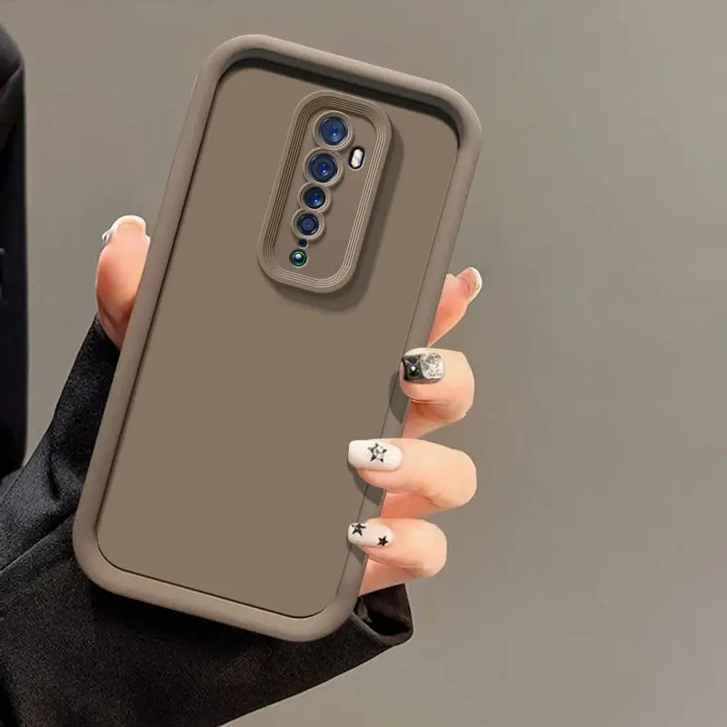 Para OPPO Reno2 Z funda OPPO Reno2 F funda de teléfono OPPO Reno 2ZMatte contraportada sensación de piel protección a prueba de golpes - imagen 4