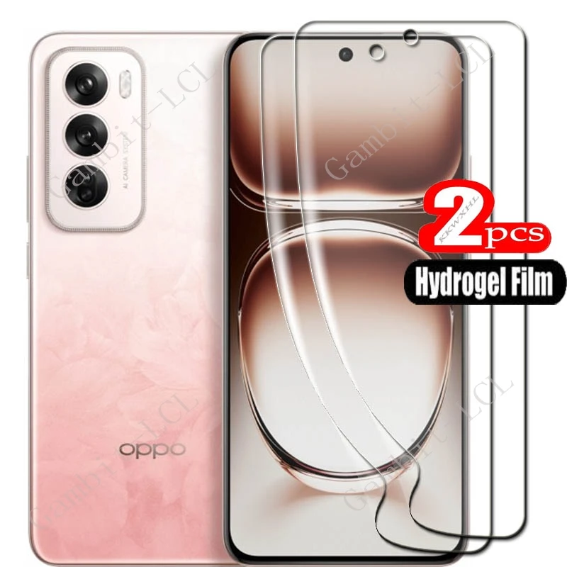 2 uds para OPPO Reno12 Pro 6,7 "OPPOReno12Pro Reno12Pro Reno 12 HD película protectora de hidrogel completa cubierta protectora de pantalla