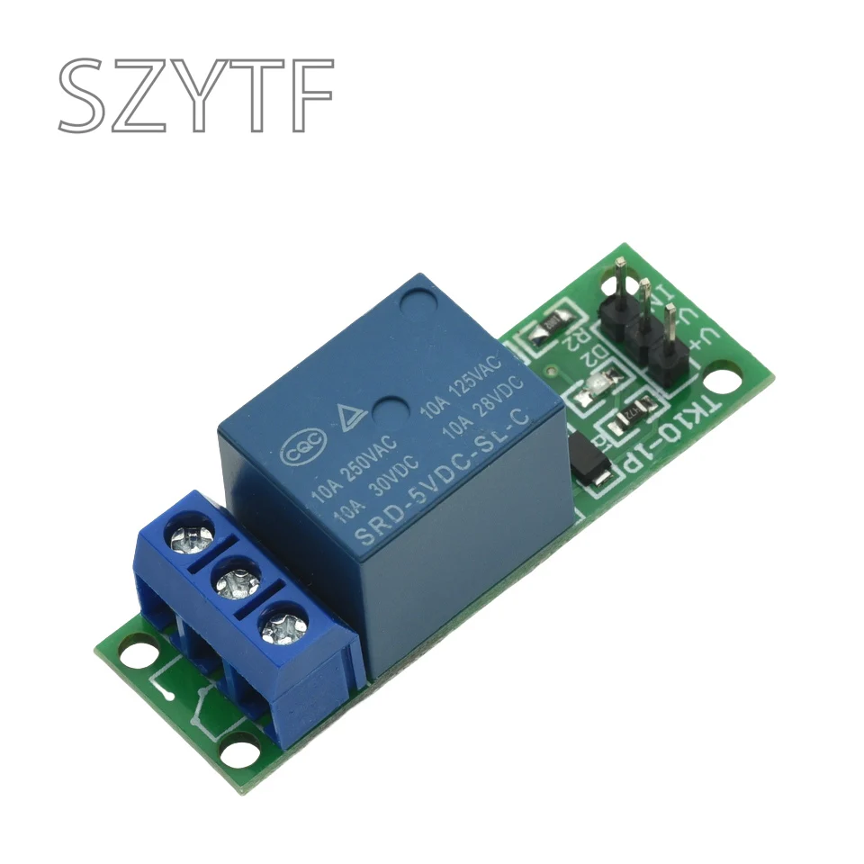 1 Módulo de relé de alto nivel, placa de expansión efectiva, relé de expansión MCU, corriente de 10A