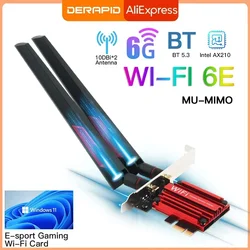 Intel Wi-Fi 6E AX210 Adaptador PCIe Bluetooth 5.3