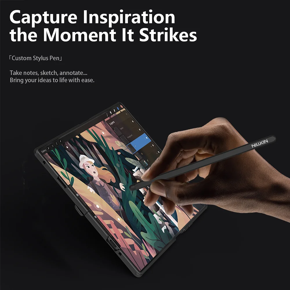 Para Samsung Galaxy Z Fold 7 5G MagSafe funda NILLKIN CamShield Prop con soporte para teléfono contraportada magnética para Samsung Z Fold 7 - imagen 4