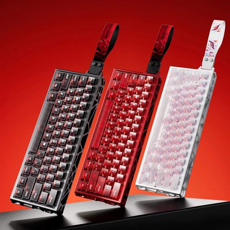 Nuevo teclado de eje magnético hueco MADLIONS MAD Light 60 HE para juegos y deportes electrónicos, el teclado de oficina es un valorante totalmente de aluminio