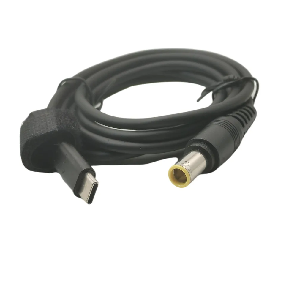 Cable de carga PD de punta redonda, USB-C a Lenovo 7,9x5,5mm x 0,9mm, 1,5 m - imagen 2