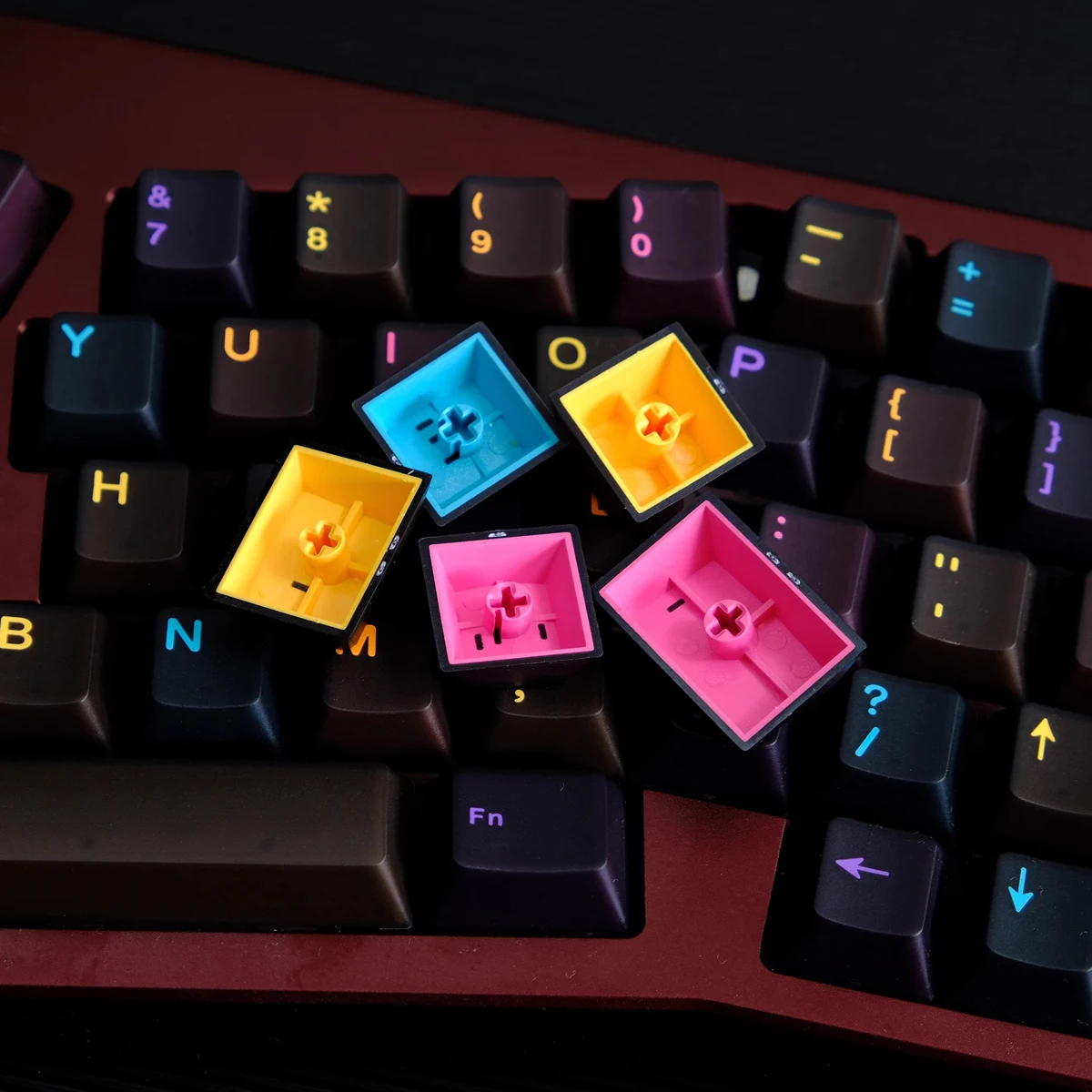 Underground World Keycap doble disparo 114 teclas negro colorido Keycap ABS cereza perfil para teclado mecánico - imagen 4