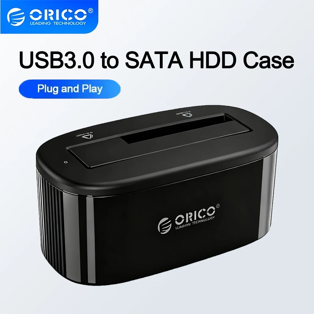 Estación de acoplamiento ORICO HDD, adaptador USB 3,0 a SATA para caja de disco SSD de 2,5 y 3,5 pulgadas, caja HDD, caja de disco duro, estación de acoplamiento - imagen 2