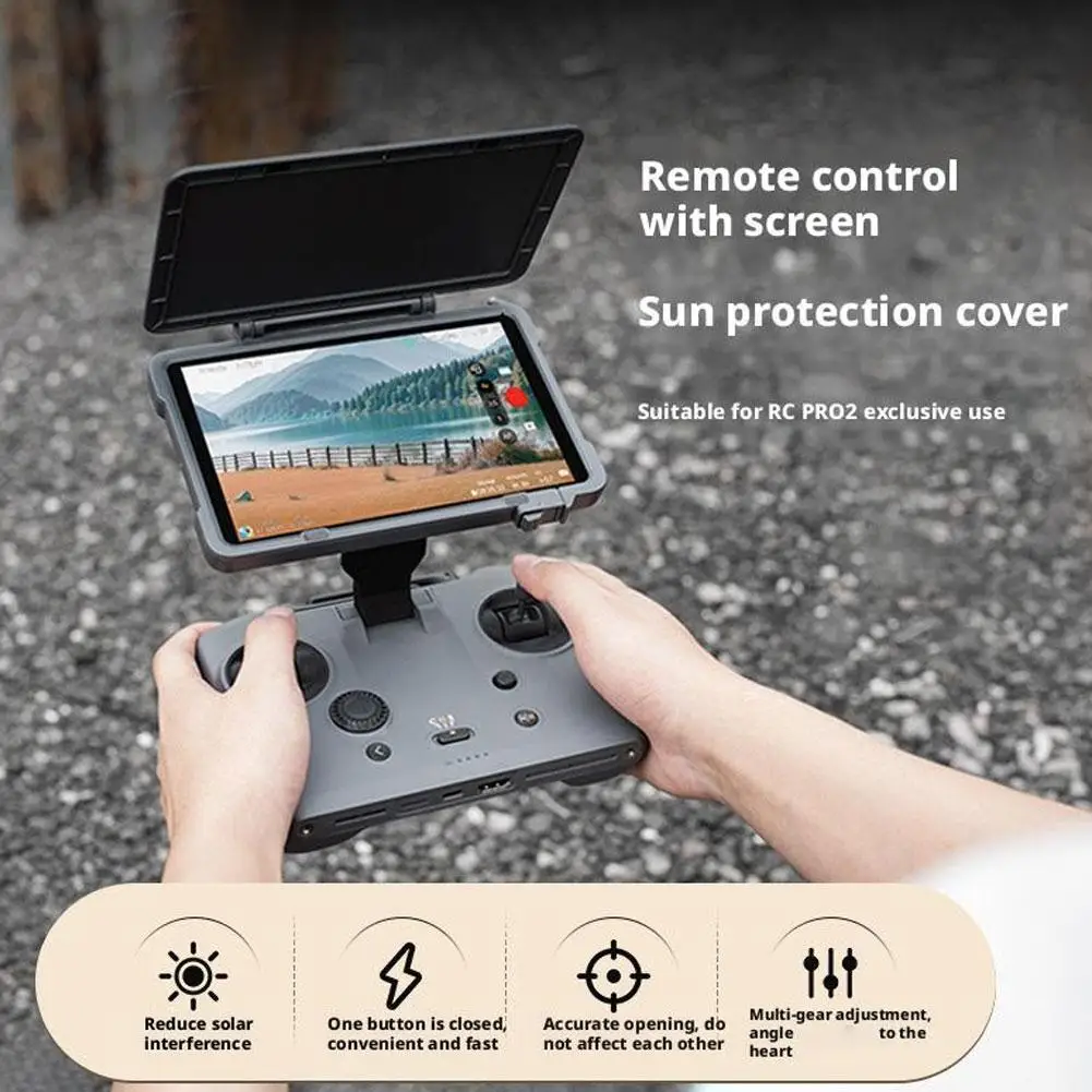 Parasol para control remoto DJI Mavic 4pro, Protector de pantalla resistente a los arañazos, funda protectora a prueba de polvo, accesorios RC Pro 2 - imagen 2