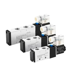 Válvula Solenoide Neumática 5/2 Vías DC12/24V