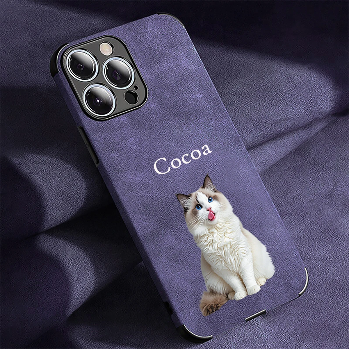 Funda de teléfono de piel sintética con imagen de mascota personalizada, Compatible con Iphone17 16 15 14 13 12 11ProMax 16 15 14Plus - imagen 5