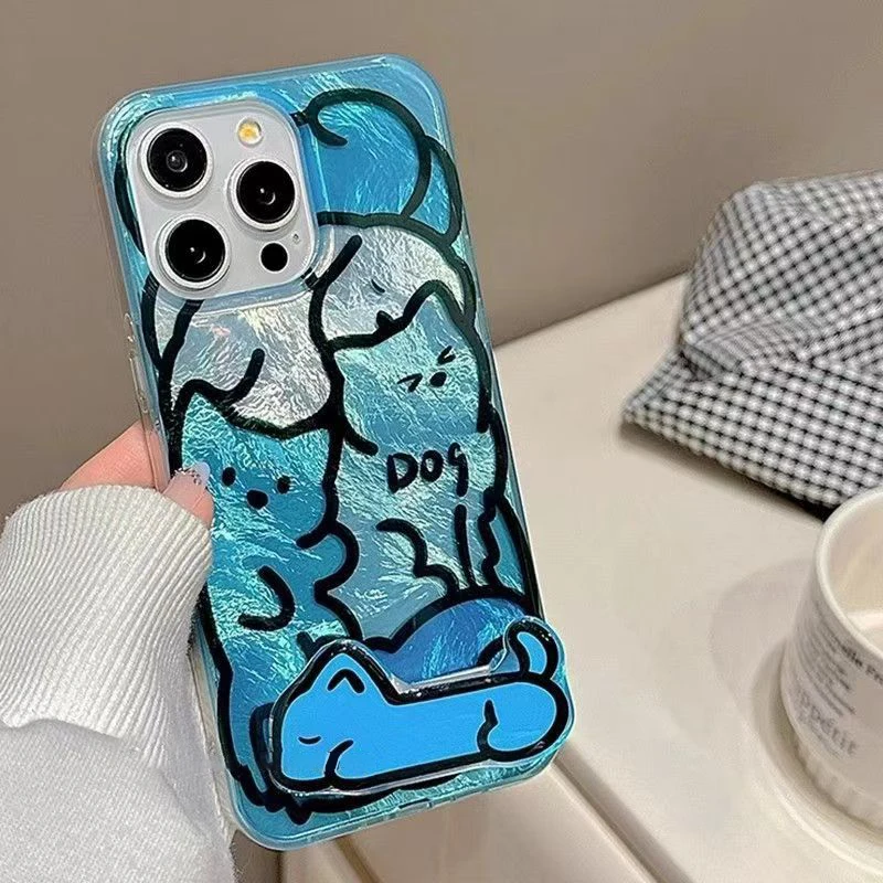 Para iPhone 17 16E 16 15 14 13 12 11 Pro Max funda Simple de moda con diseño de perro gato para iPhone XS Max XR X 7 8 Plus - imagen 3