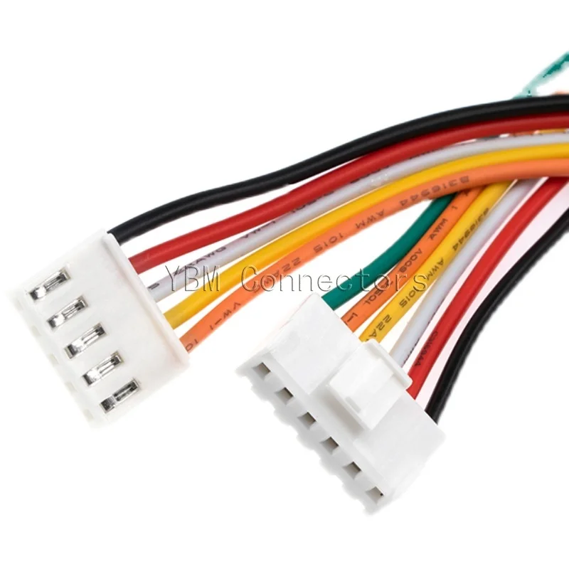 Cable conector de carcasa hembra JST VH3.96 VH, 5 piezas, 3,96mm, 2, 3, 4, 5, 6, 7, 8, 9, 10 pines, 22AWG, 20cm de longitud