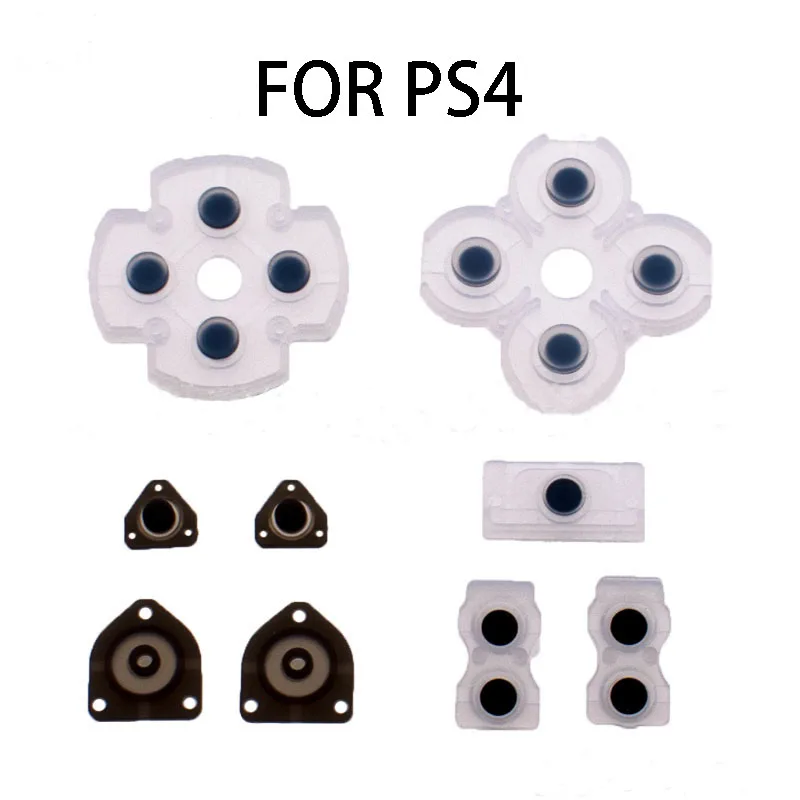 YuXi 1 Juego de almohadillas de goma conductoras para PS5 para controlador conductor PS4 botón adhesivo conductor de silicona para PS3 PS2 - imagen 5