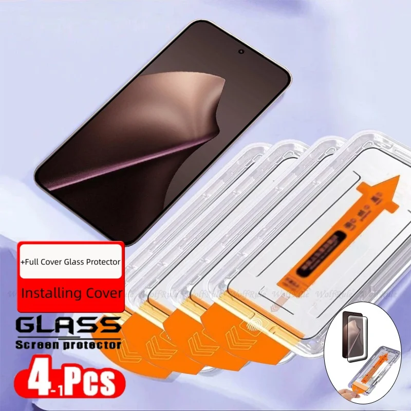 1-4 Uds para Xiaomi 15T Pro vidrio Xiaomi Mi 15T Pro vidrio templado cubierta completa pegamento HD 9H Protector de pantalla de teléfono sin polvo Mi 15T