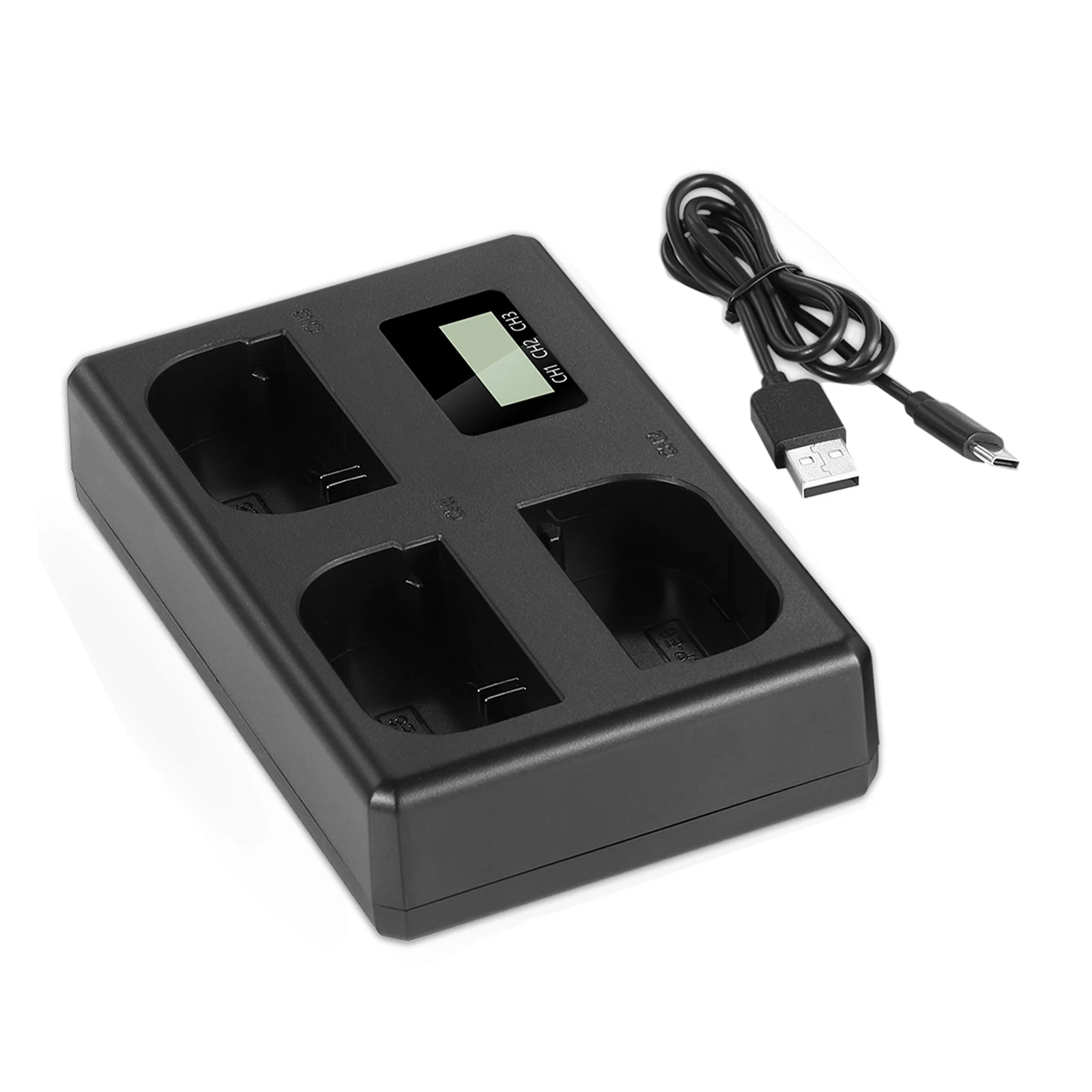 Batería LP-E6 LP E6N de 2650mAh, cargador de 3 canales para Canon 5D Mark II III 5D Mark IV 5DS/5DS R 60D 6D Mark II 7D 7D Mark II 70D - imagen 4