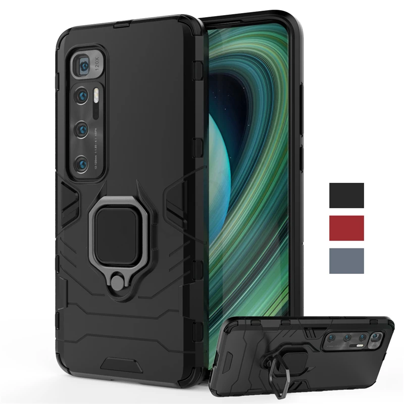 Para Xiaomi Mi 10 Ultra funda a prueba de golpes soporte de anillo magnético armadura contraportada Mi10 Ultra funda de teléfono para Xiaomi Mi 10 Ultra