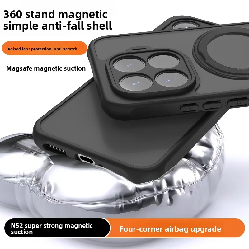 Para Xiaomi Mi 15T Pro funda dura de PC con soporte de anillo 360 funda protectora trasera magnética para Xiaomi Mi 15T 14T Pro carcasa de teléfono - imagen 4
