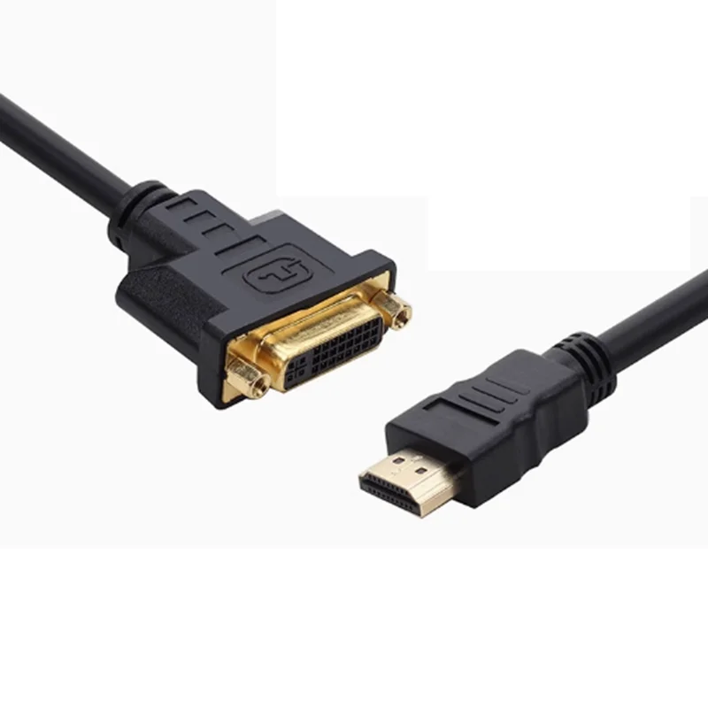 Adaptador DVI compatible con HDMI de 0,3 M, 1080P, DVI bidireccional 24 + 24 + 5 pines a Cable HD para Monitor de tarjeta gráfica de PC Xbox PS4/3 - imagen 4