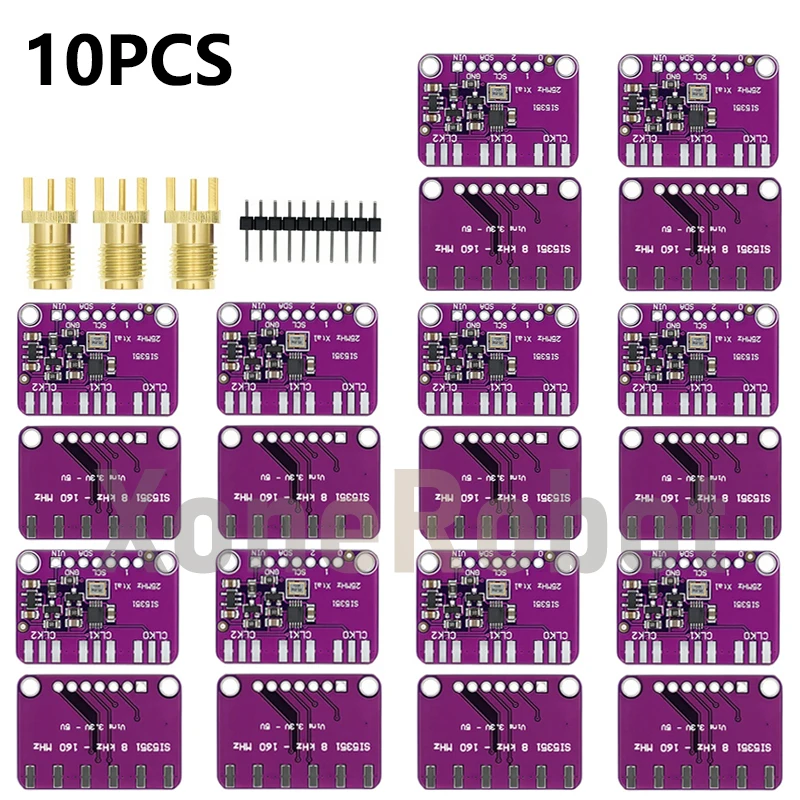 1-10 Uds DC 3V-5V Si5351A Si5351 I2C generador de reloj módulo de placa de ruptura generador de señal reloj 8KHz-160MHz para Arduino - imagen 2
