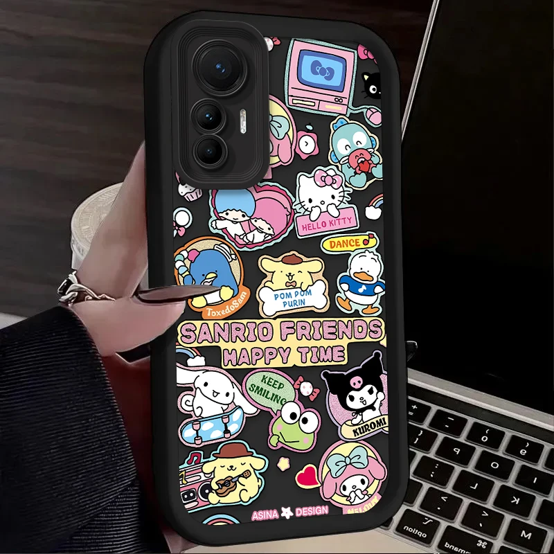 Preciosa funda rosa de Hello Kitty para Xiaomi Poco X7 X6 X5 X3 NFC F7 F6 F5 F3 M7 M6 Pro 4G 5G Mi 12 11 Lite NE 5G 13T 12T 11T 14T Pro - imagen 3