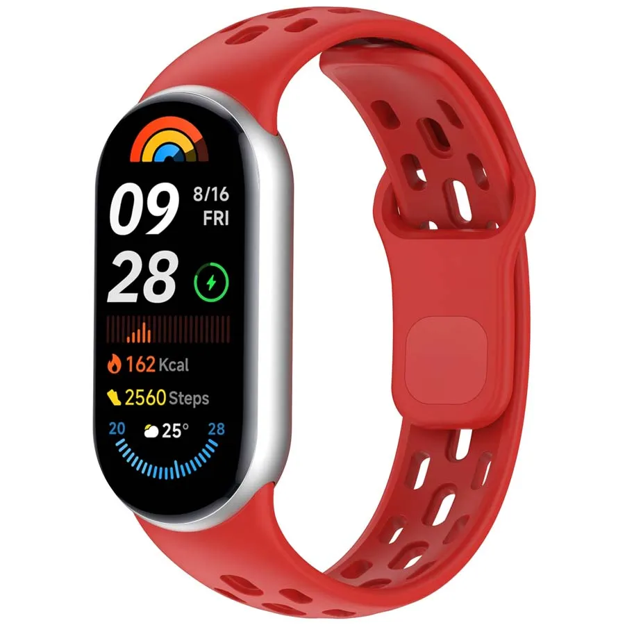 Correa deportiva de silicona para Xiaomi Mi Band 10, Correa de repuesto para Mi Band 8 9 10, accesorio de pulsera para reloj inteligente - imagen 4