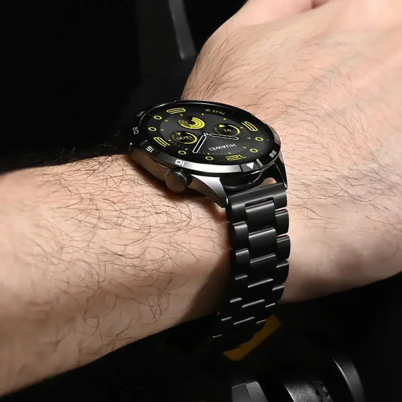 Correa de Metal de acero inoxidable de 22mm para Huawei Watch 5/GT5 Pro 4 3 2 pulsera de 46mm para Honor Watch GS 4/GS 3/GS 3i/GS Pro Band - imagen 3