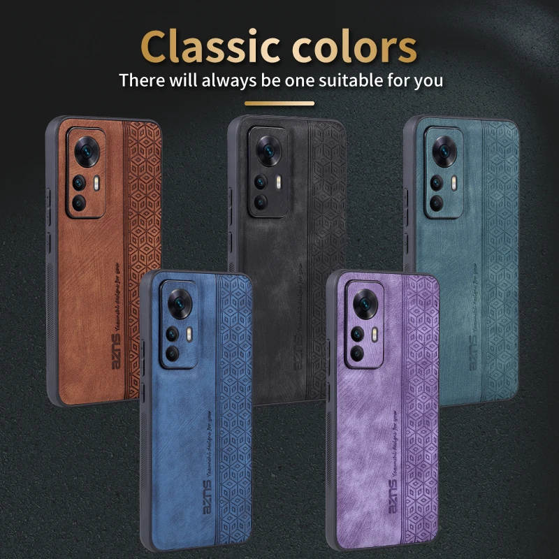 Para Xiaomi Mi 12T Pro funda de lujo de cuero PU funda protectora trasera para xiaomi mi 12 Pro 12X Mi12 Lite 12S carcasa de teléfono - imagen 2