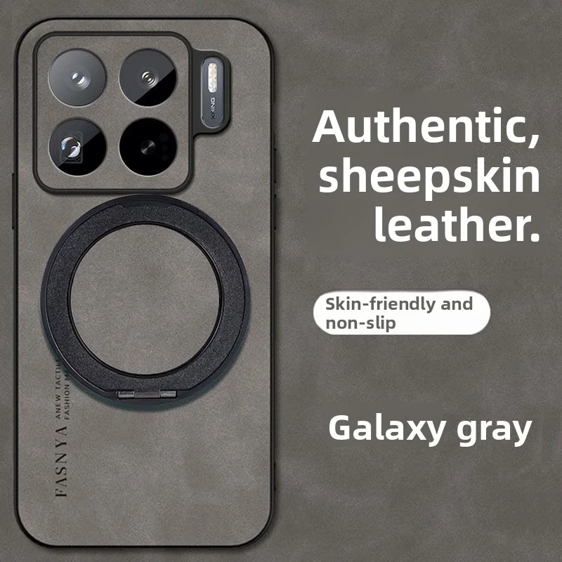 Para Xiaomi Mi 15T Pro funda de lujo de cuero PU anillo soporte cubierta trasera protectora magnética para Xiaomi Mi 15T 14T Pro 15Ultra Shell