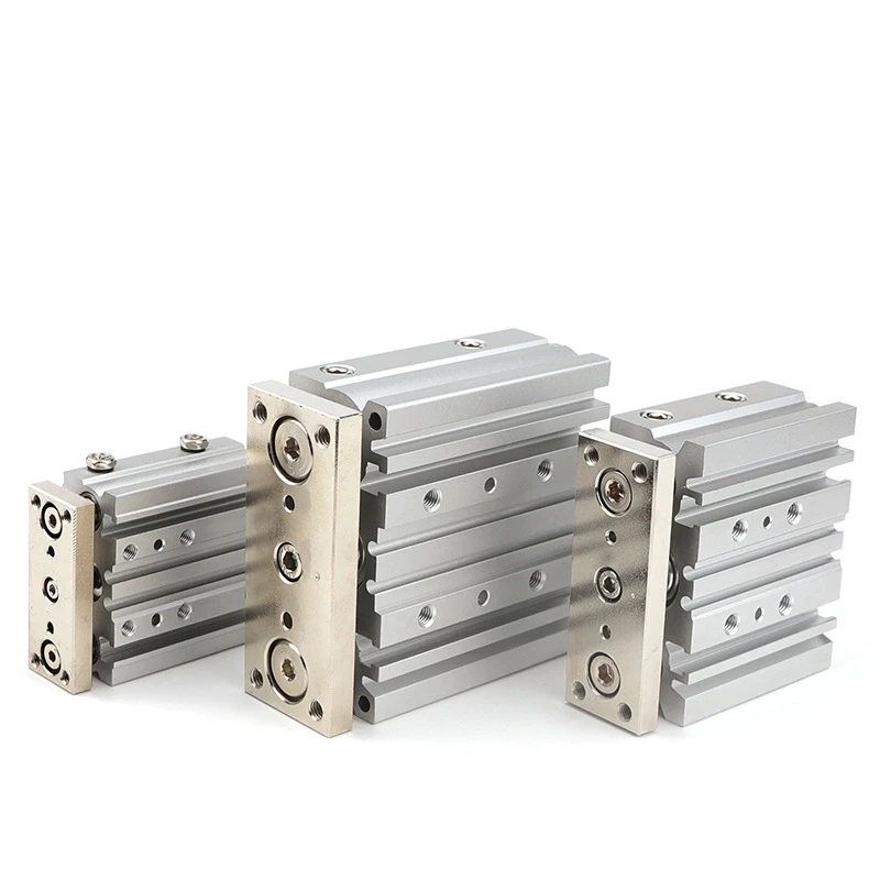 MGPM32 MGPM40 MGPM50 MGPM63 MGPM80 MGPM100 Carrera 50/75/100/125/150/200 mm Tipo SMC Cilindro de aire guía compacto neumático - imagen 3