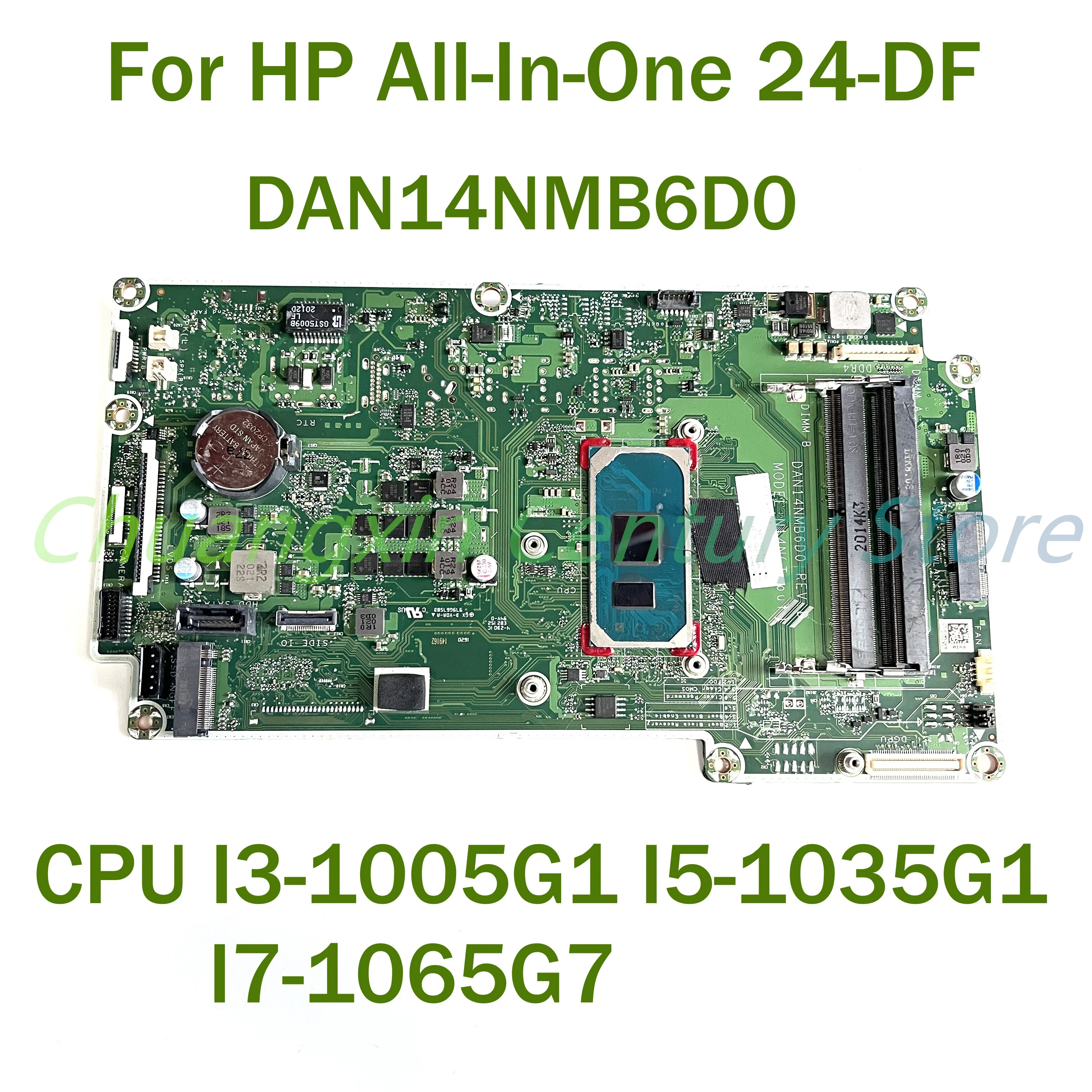 Placa base para ordenador portátil HP, todo en uno, 24-DF, DAN14NMB6D0, con CPU, I3-1005G1, I5-1035G1, 100% probado, funciona completamente