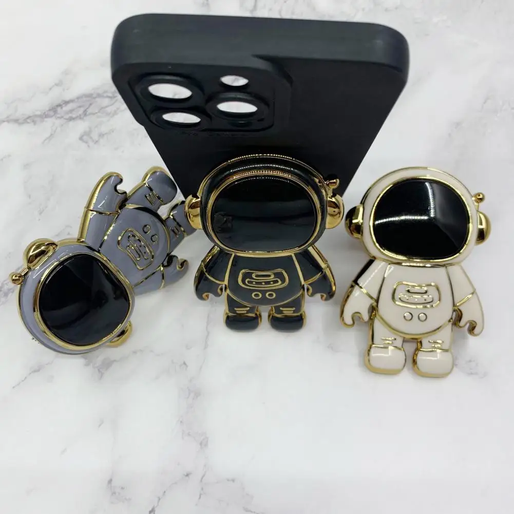 Soporte de escritorio creativo antigrietas para teléfono, multifuncional, plegable, astronauta, portátil - imagen 3