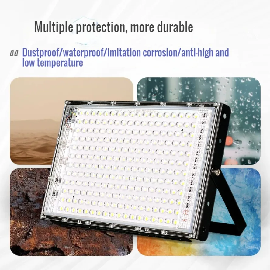 Reflector grande ultrabrillante 200W 100W para exteriores IP66 AC220V múltiples protecciones para jardín fiesta iluminación exterior foco - imagen 3