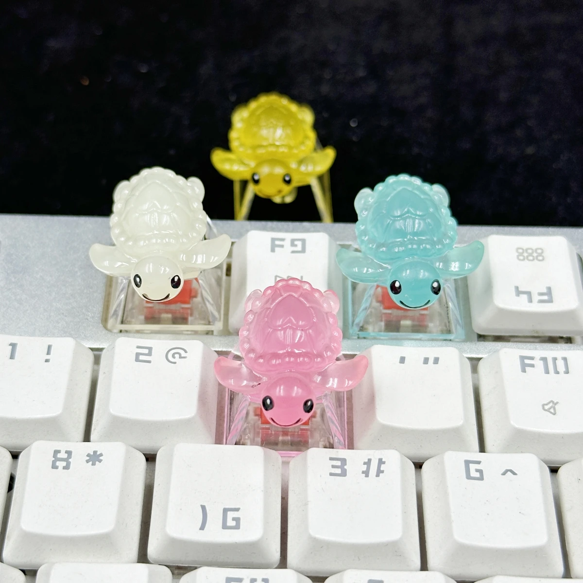 Tapa de tecla translúcida 3D de animales de dibujos animados para Teclado mecánico de eje cruzado - imagen 3