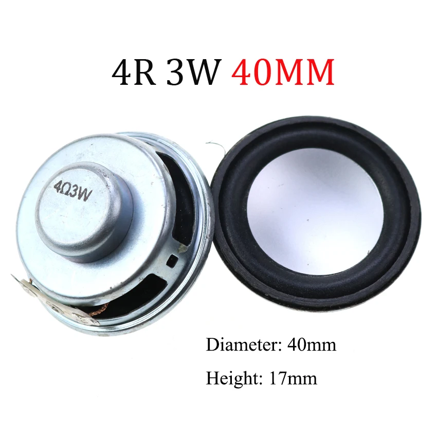Minialtavoz amplificador, junta de goma, trompeta, 3 vatios, 4 ohmios, diámetro de bocina 36/40/45/52/78MM, 1 unidad, 4R - imagen 3