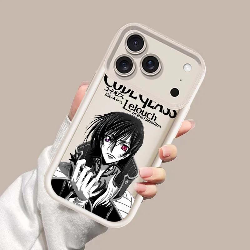 Funda de Anime CODE GEASS Rebellion para Apple iPhone 17 Air 16 16E15 14 13 12 11 X XR Pro Max, funda de teléfono con escalera ocular - imagen 3
