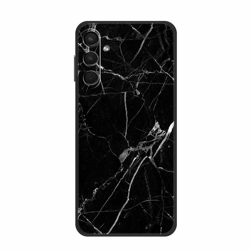 Funda de silicona suave para teléfono Samsung Galaxy A55 5G, carcasa de TPU de mármol, protección de Mica pintada - imagen 3