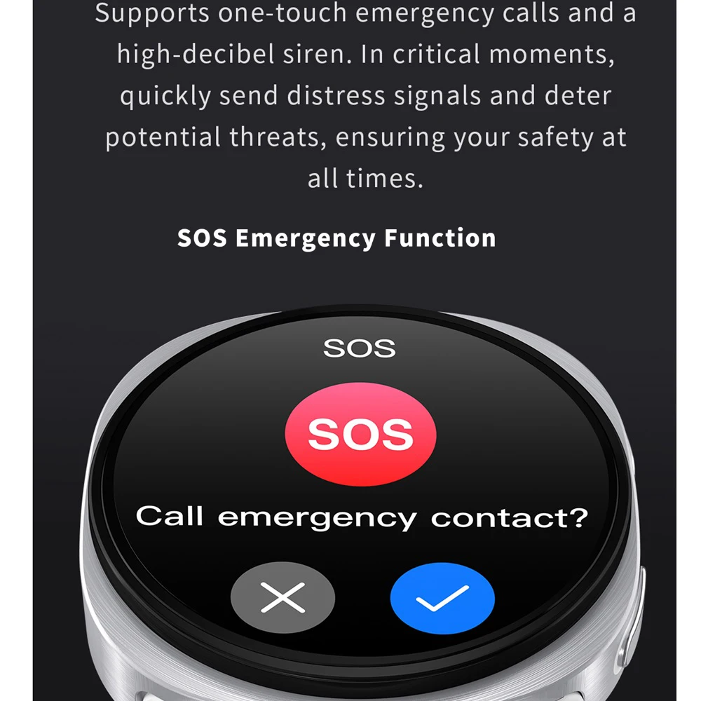 Reloj inteligente con mapa de llamadas de diente azul, navegación, SOS, deportes, relojes de ritmo cardíaco, 8 asistente de voz, recordatorio de información, reloj inteligente, 696 - imagen 4