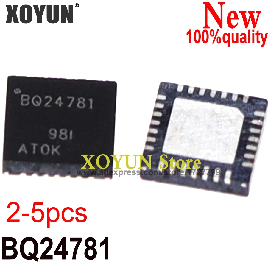 Chipset BQ24781RUYR BQ24781, QFN-28, 2-5 unidades, nuevo, 100%