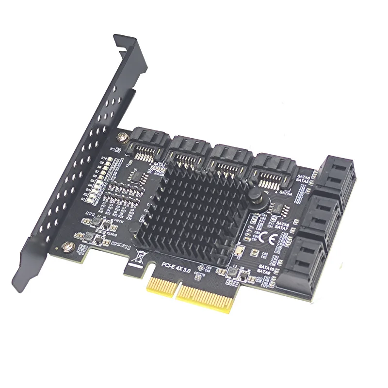 PCIe a 6/8/10 puertos SATA 3 III 3,0 6 Gbps SSD adaptador PCI-e PCI controlador tarjeta de expansión soporte