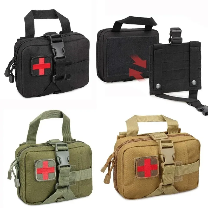 Riñonera táctica multifuncional para exteriores, Kit de emergencia médica, Kit de supervivencia portátil, bolsa de accesorios, bolsa de entrenamiento de camuflaje - imagen 2