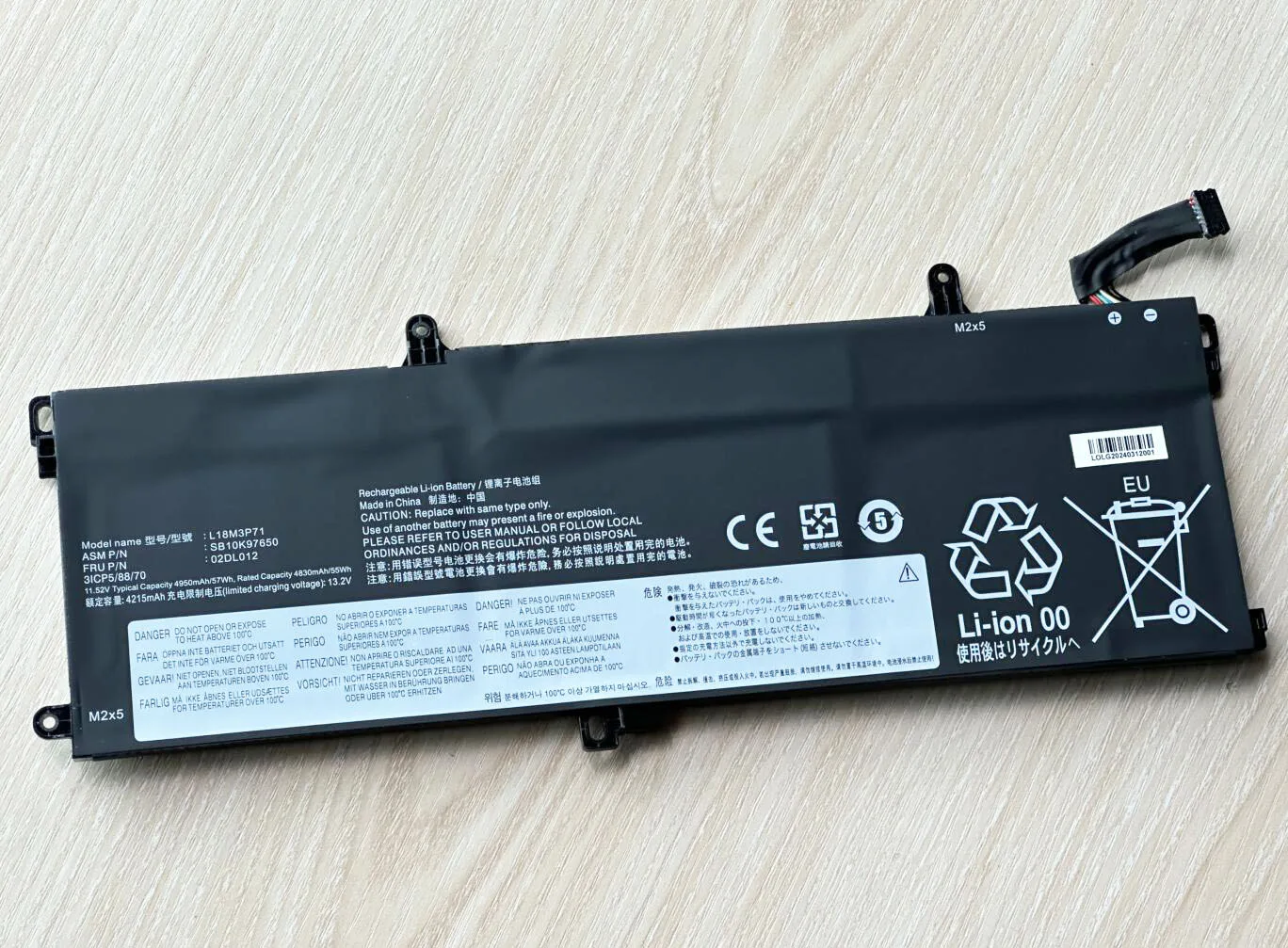 SeagullStar L18M3P71 L18L3P71 SB10K97650 02DL012 batería para Lenovo ThinkPad T15 T590 P53S P15S - imagen 3