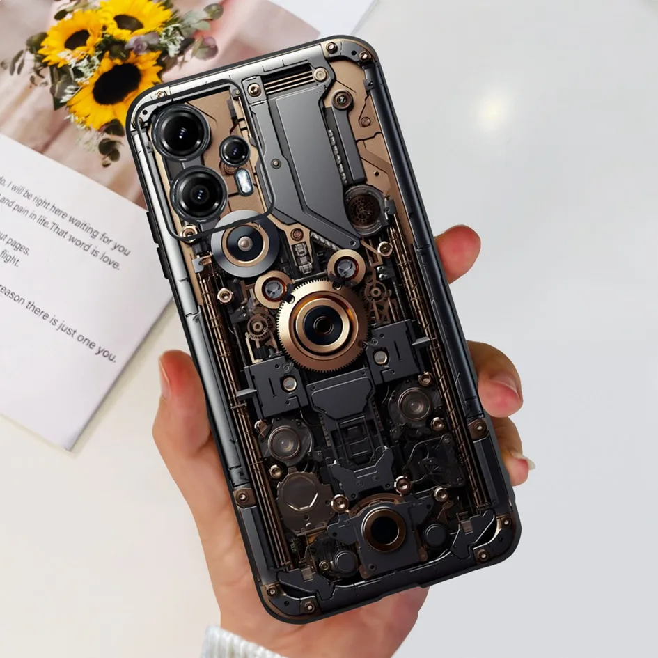 Para Motorola Moto G13 funda de moda tulipán mariposa suave silicona transparente funda de teléfono para Moto G23 G 23 G 13 MotoG13 MotoG23 Fundas - imagen 2