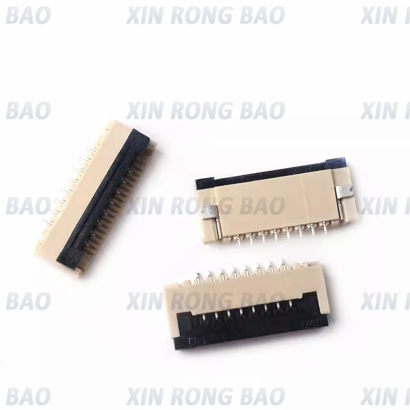 10 Uds 0,5mm 1mm paso FPC FFC debajo del conector de Cable plano con enchufe de concha 4P 5P 6P 8P 10P 12P 14P 16P 20P 22P 24P 30P 34P 40P 50 - imagen 3