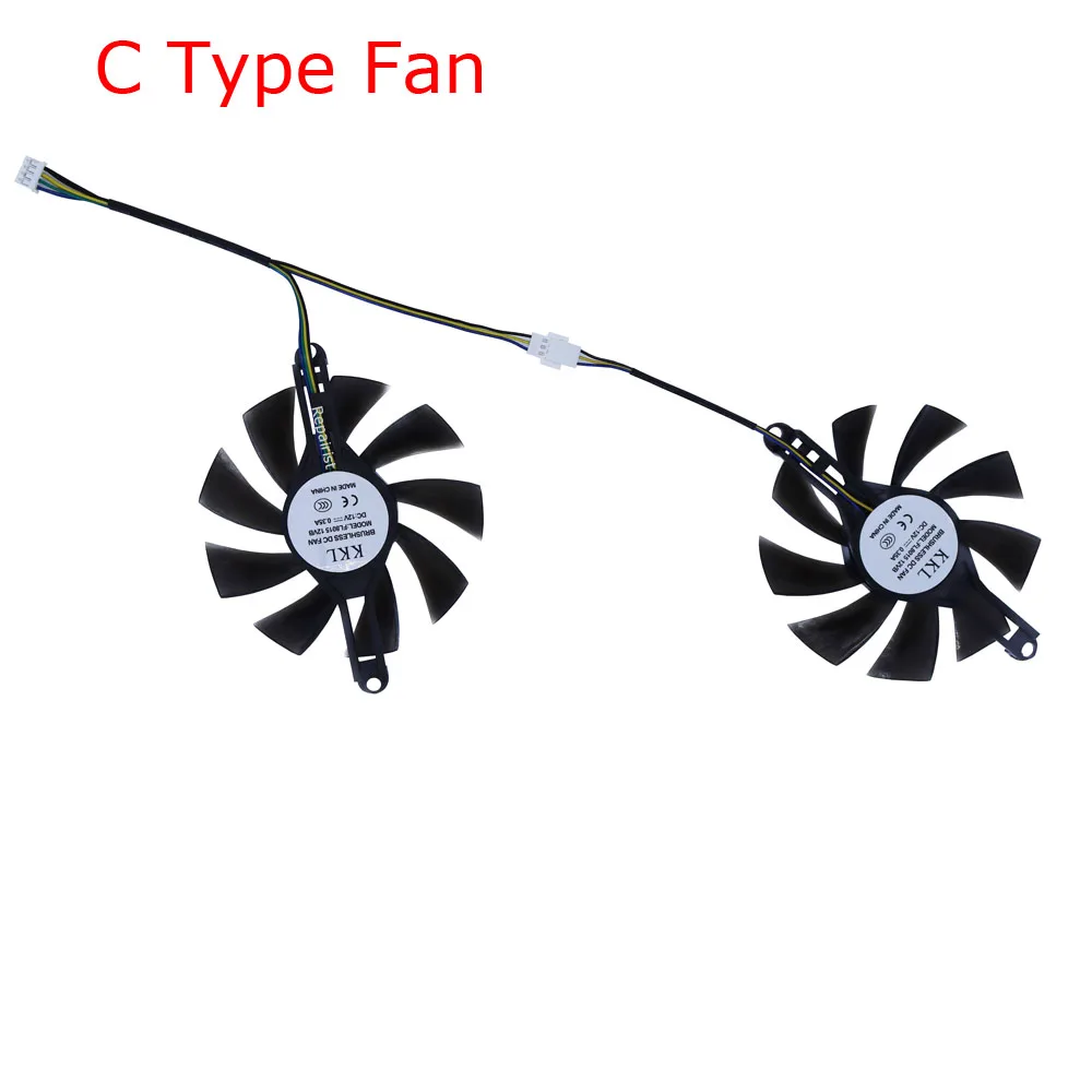 Ventilador de tarjeta de vídeo GPU Cooler para 51RISC rtx2060 6G, para For SOYO ABIT JIESHUO MLLSE rtx 3070 TiM 8G 3060M 3070M,For 51risc RTX 3070 TiM 8gb,2 unids/set,FL8015 12VB - imagen 4