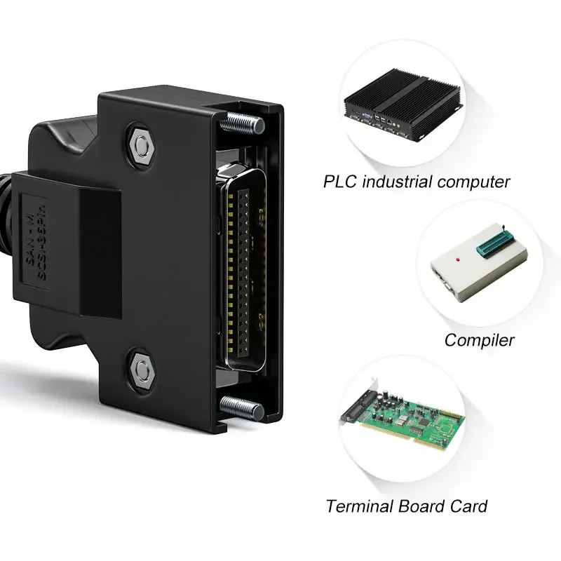 Línea de datos Servo SCSI CN 14/20/26/36/50 pines Motor de doble blindaje línea de Control de señal IO cable de extensión de accionamiento para escáner 1-5M - imagen 5