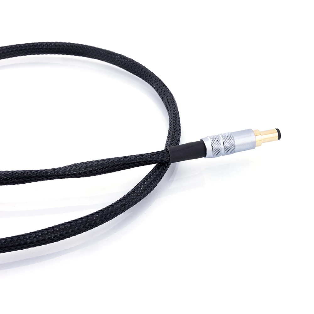 Cable de alimentación de CC Chapado en plata Hifi OCC, Pin de GX16-2 A Amplificador de Phono CA/CC de 5,5x2,5/2,1 MM, Cable de salida de fuente de alimentación lineal - imagen 4