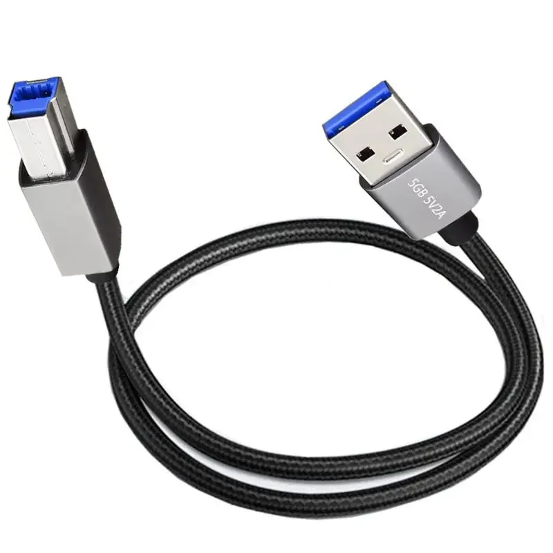 Cable de datos de impresora USB3.0 de alta velocidad A macho a B macho AM/BM puerto cuadrado caja de disco duro móvil Cable de conexión de datos - imagen 3