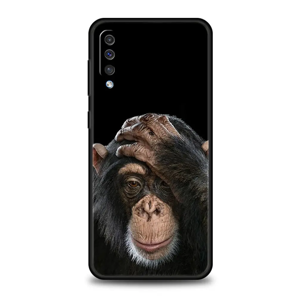 Funda de teléfono con mono divertido y bonito para Samsung A56 A36 A26 A54 A52 A24 A14 A50 A72 A70 A06 A12 A22 A34 A42 A32 A04s A16 5G - imagen 2