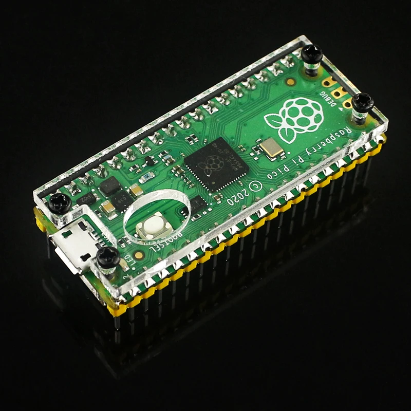 Raspberry Pi Pico carcasa acrílica transparente para placa Pico RP2040 microcontrolador microordenadores Pico W/Pico 2/Pico 2W - imagen 4