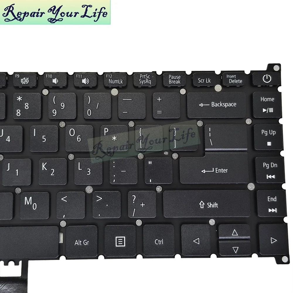 Teclado ruso US RU para ACER Swift 5 SF515-51 SF515-51T 73TY 507P -53AY N18P2 teclado inglés para ordenador portátil sin retroiluminación SV4P_A70LWL - imagen 5