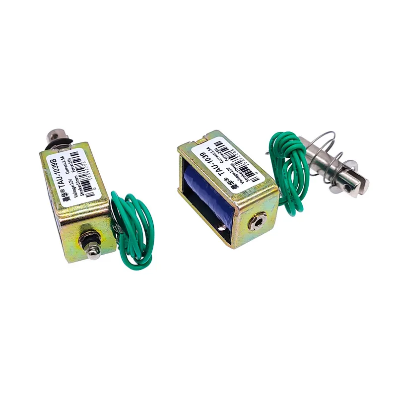 TAU-1039 1039B DC 12V imán eléctrico 24V 25N stroke 10mm Pull push Type Linear solenoide electroimán - imagen 3