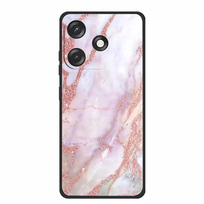 Funda trasera de silicona suave para Huawei Honor X60i, Protector a prueba de golpes, Capa pintada, mármol TPU, nuevo - imagen 2